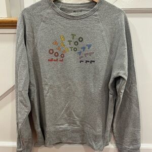 Madewell X Human Rights Campaign Love To All Unisex Grey Rainbow Sweatshirt L